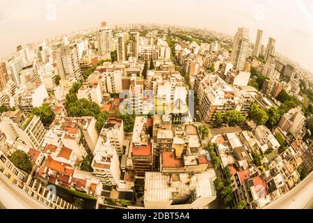 BUENOS AIRES, ARGENTINE – 7 SEPTEMBRE : vue sur les gratte-ciel le 7 septembre 2016 à Buenos Aires, Argentine. Banque D'Images