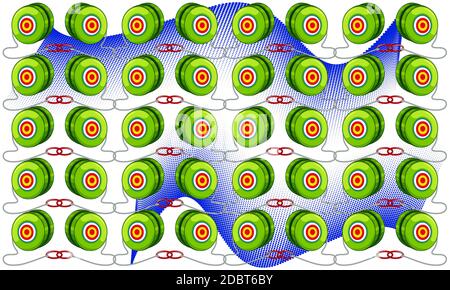 Design textile numérique sur l'art abstrait Banque D'Images