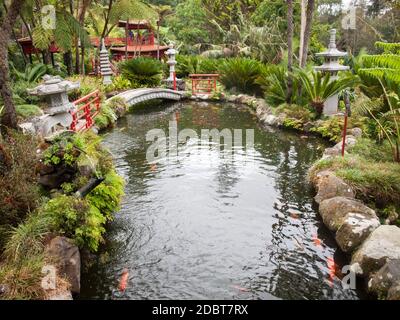 Monte Palace Tropican Garden à Funchal sur Madère, Portugal. Banque D'Images