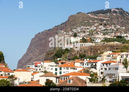 Le Camara de Lobos est un village de pêcheurs traditionnel situé à cinq kilomètres de Funchal à Madère. Portugal Banque D'Images