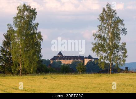 Vue sur le palais allemand appelé Waldeck le matin Banque D'Images