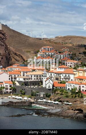 Prainha situé près de la magnifique région de Ponta de Sao Lourenço, la partie orientale de Madère, Portugal Banque D'Images