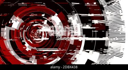 Vidéo d'erreur sur le bruit de pixel numérique abstrait de conception unique Banque D'Images