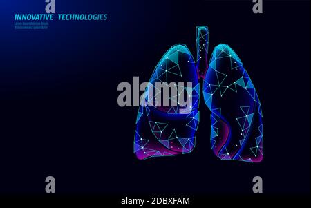 3D médecine des poumons humains concept de recherche microscopique. Analyse du traitement du coronavirus de l'infection par un virus respiratoire. Traitement de l'hôpital de tuberculose Illustration de Vecteur