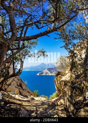 Mediterranean Resort Calpe Costa Blanca près de Valence en Espagne, l'Europe de l'Ouest Banque D'Images