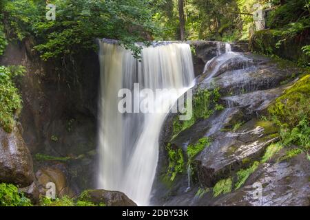 Les chutes de Triberg, une des plus hautes chutes d'eau en Allemagne - la région de la Forêt Noire Banque D'Images