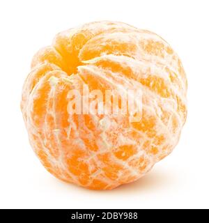 mandarine, mandarine, isolée sur fond blanc, masque, profondeur de champ totale Banque D'Images