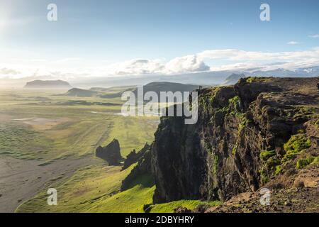 Dyrholaey, Côte Sud, Islande Banque D'Images