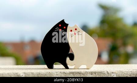 Chat Bleu Illustration Sur Fond Blanc Photo Stock Alamy