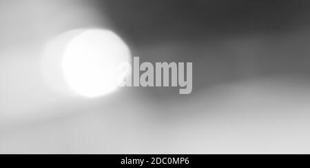 Arrière-plan abstrait bokeh noir et blanc, lumière défocuée Banque D'Images