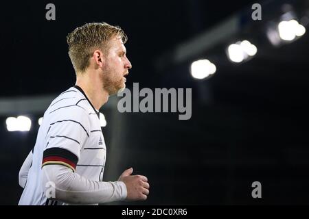 Brunswick, Allemagne. 17 novembre 2020. Football, U-21 hommes: Qualification au Championnat d'Europe, Allemagne - pays de Galles, 1er tour, Groupe 9, 8e jour de match au stade Eintracht. L'Arne Maier en Allemagne est sur le terrain. Credit: Swen Pförtner/dpa/Alay Live News Banque D'Images