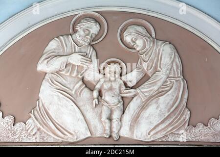 MARIJA BISTRICA, CROATIE - JUILLET 14 : Sainte famille, Assomption Basilique de la Vierge Marie à Marija Bistrica, Croatie, le 14 juillet 2014 Banque D'Images