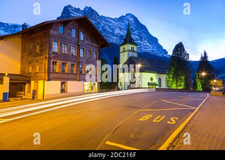 L'Eiger, Grindelwald, région de la Jungfrau, Oberland bernois, Alpes suisses, Suisse, Europe Banque D'Images