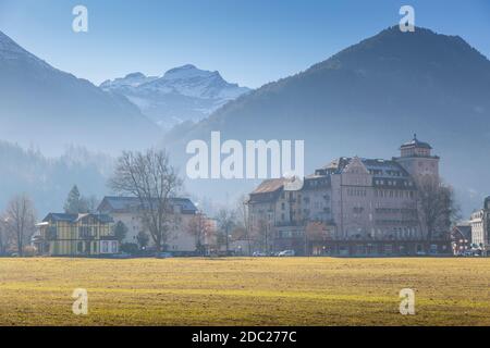 Interlaken, Jungfrau Region, Oberland Bernois, Alpes Suisses, Suisse, Europe Banque D'Images