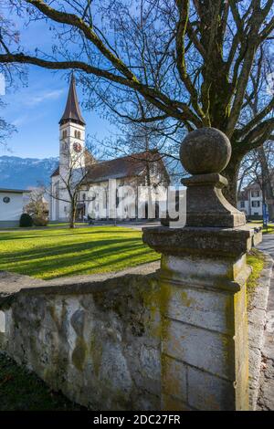 Schloskirche Interlake, Interlaken, région de la Jungfrau, Oberland bernois, Alpes suisses, Suisse, Europe Banque D'Images