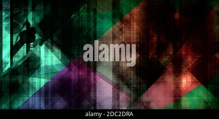 Réseau de données à des paquets de données en mouvement rapide Banque D'Images