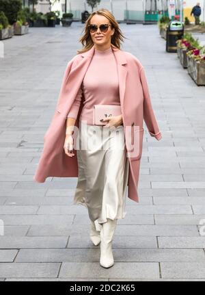 Amanda Holden, Global radio Studios, Londres, Royaume-Uni, 18 novembre 2020, photo par piQtured Banque D'Images