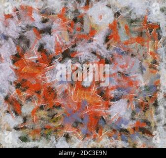 Arrière-plan abstrait coloré dessiné à la main. Peinture à l'huile sur toile Illustration de Vecteur