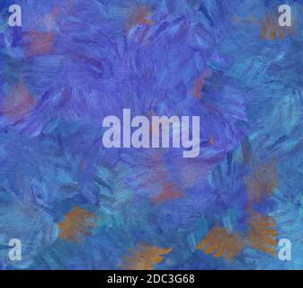 Arrière-plan abstrait coloré dessiné à la main. Peinture à l'huile sur toile Illustration de Vecteur