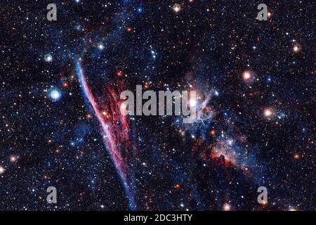 Groupe d'étoiles. Starfield. Nebula. Éléments de cette image fournis par la NASA. Banque D'Images
