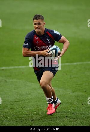 Photo du dossier datée du 15-08-2020 de la Gerbe de Callum Sheedy de Bristol Bears. Banque D'Images