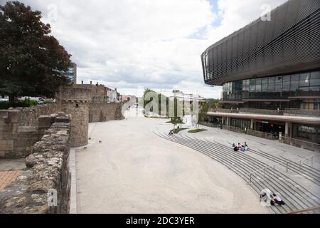 Le mur de ville du centre commercial de Westquay à Southampton, dans le Hampshire, au Royaume-Uni, a pris le 10 juillet 2020 Banque D'Images