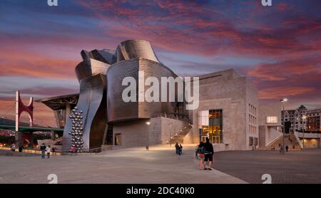 Le Musée Guggenheim Bilbao Banque D'Images