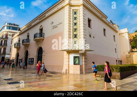 Cine Albéniz, siège du Festival du film de Malaga. Málaga, Andalucía, Espagne, Europe Banque D'Images
