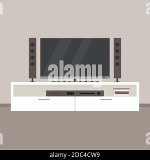 Image Home Cinéma. Home Entertainment - illustration vectorielle Illustration de Vecteur