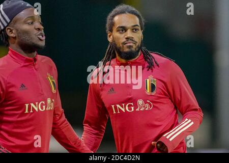 LOUVAIN, BELGIQUE - 18 NOVEMBRE : Jason Denayer de Belgique lors du match de l'UEFA Nations League entre la Belgique et le Danemark au King Power Stadium le 18 novembre 2020 à Louvain, Belgique (photo de Jeroen Meuwsen/Orange Pictures) Banque D'Images