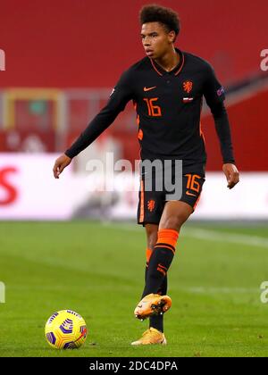 CHORZOW, POLOGNE - NOVEMBRE 18 : Calvin Stengs des pays-Bas lors du match de la Ligue des Nations de l'UEFA entre la Pologne et les pays-Bas au stade Silésien du 18 novembre 2020 à Chorzow, pays-Bas (photo de Marcel ter Bals/Orange Pictures) Banque D'Images