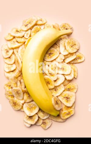En-cas sains de Banana Chips Banque D'Images