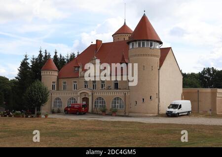 Stolpe auf Usedom, Mecklembourg-Poméranie-Occidentale/ Allemagne - août 24 2020: Château Stolpe, situé sur l'île allemande d'Usedom, en mer Baltique Banque D'Images