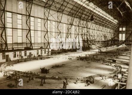 Travaux de construction et détails du Graf Zeppelin LZ 127 Banque D'Images