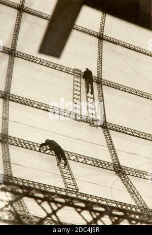 Travaux de construction et détails du Graf Zeppelin LZ 127 Banque D'Images