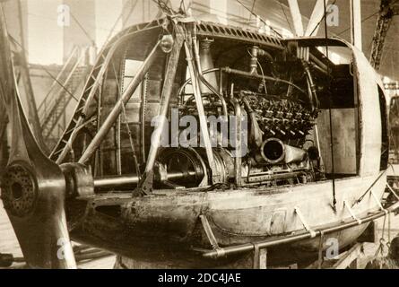 Travaux de construction et détails du Graf Zeppelin LZ 127 Banque D'Images