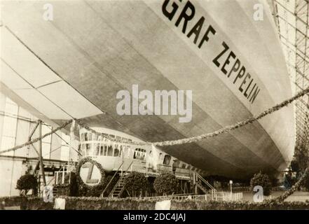 Travaux de construction et détails du Graf Zeppelin LZ 127 Banque D'Images