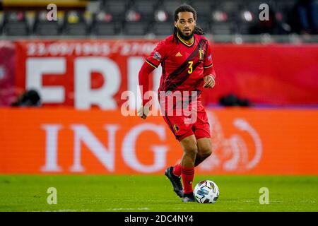 LOUVAIN, BELGIQUE - 18 NOVEMBRE : Jason Denayer de Belgique lors du match de l'UEFA Nations League entre la Belgique et le Danemark au King Power Stadium le 18 novembre 2020 à Louvain, Belgique (photo de Jeroen Meuwsen/Orange Pictures) Banque D'Images