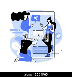 Illustration abstraite du vecteur de concept de la génération du millénaire. Illustration de Vecteur