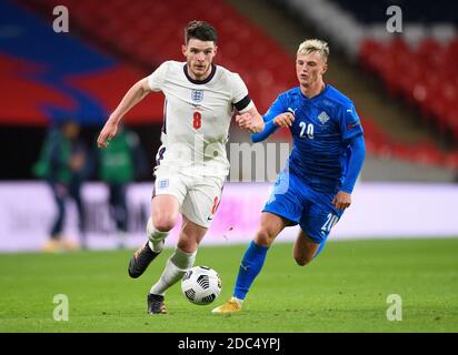 Wembley Stadium, Londres, 18 novembre 2020. Declan Rice England / Islande - Ligue des Nations de l'UEFA - Groupe A2 - Wembley crédit photo : © Mark pain / Alamy Live News Banque D'Images