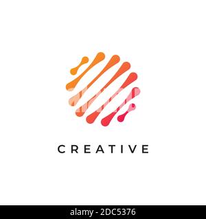 Modèle vectoriel de conception de logo abstrait moderne Illustration de Vecteur