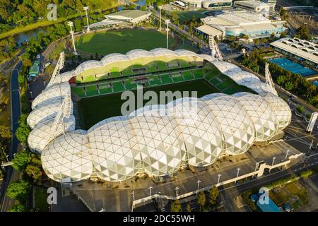 Photo aérienne du stade sportif de Melbourne Banque D'Images