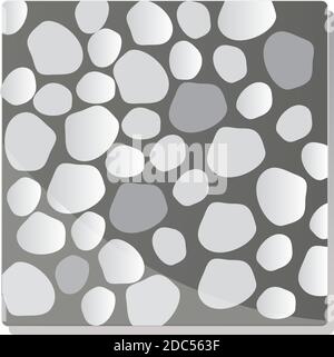 texture de la chaussée arrière-plan vue du dessus illustration vectorielle grise en granit Illustration de Vecteur