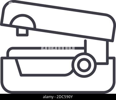 Icône Stepalers, illustration isolée linéaire, vecteur ligne mince, signe de conception Web, symbole de concept de contour avec contour modifiable sur fond blanc. Illustration de Vecteur