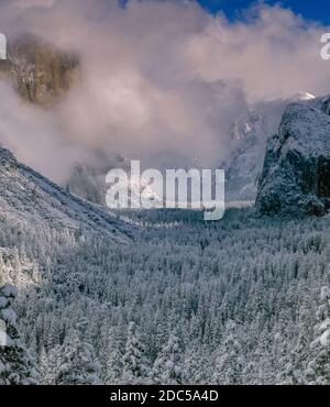 Clearing Storm, parc national de Yosemite, Californie Banque D'Images