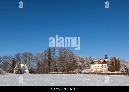 Géographie / Voyage, Allemagne, Bavière, Seehausen à Staffelsee, château Rieden près de Murnau, Seehausen à, Additional-Rights-Clearance-Info-not-available Banque D'Images