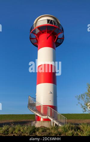Géographie / Voyage, Allemagne, Basse-Saxe, Mittelnkirchen, phare de l'Elbe, Altes Land, droits-supplémentaires-dégagement-Info-non-disponible Banque D'Images