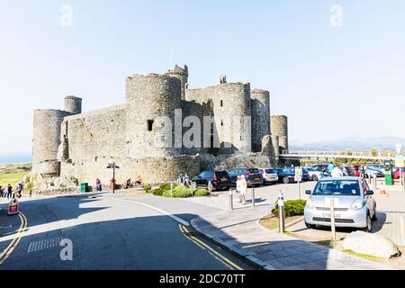 Le château de Harlech, Harlech, Gwynedd, pays de Galles, est une fortification médiévale classée de Grade I, château de Harlech pays de Galles, ville de Harlech, château, pays de Galles, châteaux, gallois Banque D'Images