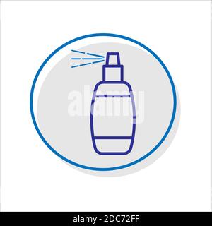 Icône linéaire vecteur simple associée aux instructions d'innocuité pendant une pandémie de coronavirus. Illustration de Vecteur