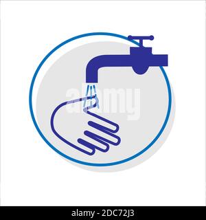 Icône linéaire vecteur simple associée aux instructions d'innocuité pendant une pandémie de coronavirus. Illustration de Vecteur